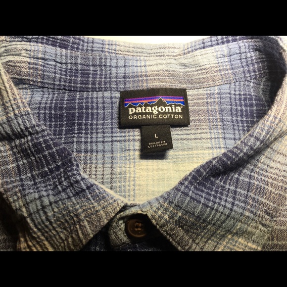 Patagonia Men’s button down short sleeve Size L - Picture 2 of 4